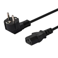 Savio CL-98 Stromkabel Schwarz 1,8 m IEC C13 Netzstecker Typ E