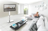 My Wall TV-Trolley My Wall HP 108 Weiss - Eigenschaften: Drehbar - Höhenverstellbar: Ja - Detailfarbe: Weiss - VESA Norm: 600x400 mm - Maximale Tragkraft: 40 kg - Für Bildschirmdiagonale: 75 - 37