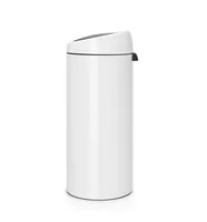 Brabantia Abfalleimer Touch Bin 30 l, New White - Anzahl Behälter: 1 - Detailfarbe: Weiss - Fassungsvermögen: 30 l - Form: Rund - Material: Edelstahl