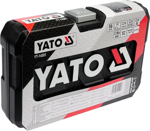 Wrench set YATO 56 pcs 1/4 14501