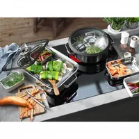WMF 1741026040 Vitalis Compact Aroma Dampfgarer mit Silikondichtung