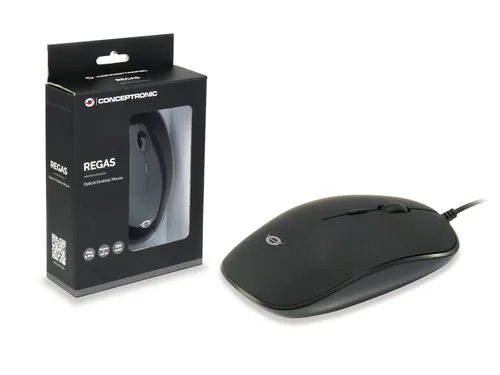CONCEPTRONIC Optische Maus USB-A1200DPI4Tasten LR schwarz