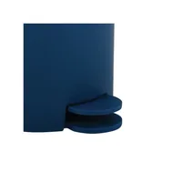 MSV "Osaki Cubo de Basura con Pedal, 3 L, Color Azul Oscuro Round Polypropylene (PP) Blue