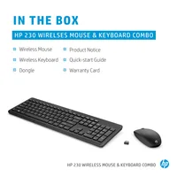 HP 230 Wireless Mouse and Keyboard Combo White clavier Souris incluse RF sans fil Blanc