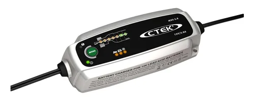 Ctek Batterieladegerät MXS 3.8 - Anwendungsbereich: Motorrad - PKW - Spannung: 12 V - Kompatible Akkutypen: Blei (Pb) - Maximaler Ladestrom: 3.8 A - Erhaltungsladung: Ja
