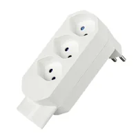 STEFFEN Manta Mehrfachadapter 4xT13 (1x unten) drehbar 4 - Detailfarbe: Weiss - Schalter: Nein - Steckdosenanzahl: 4 - Ausstattung: drehbar 320° - Kinderschutz: Ja