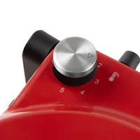 Domo Pizzaofen DO9284PZ - Anzahl Personen: 1 - Detailfarbe: Rot - Leistung: 1200 W - Produkttyp: Pizzamaker