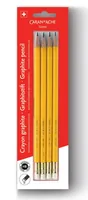 CARAN D'ACHE Bleistifte mit Radierer HB 351.372 4 Stück