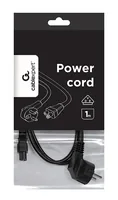 Gembird PC-186-ML12-1M power cable Black CEE7/7 C5 coupler