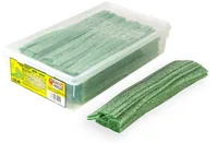 King Regal Gummibonbons Sour Strips Apfel 150 Stück - Produkttyp: Gummibonbons - Nährwertangabe pro: 100 g - Energiegehalt (in kj): 358 KJ - Energiegehalt (in kcal): 1425 Kcal - Fett: 3 g - Davon gesättigte Fettsäuren: 2.7 g