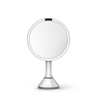 Simplehuman Kosmetikspiegel mit Sensor Touch Control Weiss - Vergrösserung: 5 × - Detailfarbe: Weiss - Form: Rund - Wandhalterung: Nein