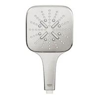GROHE Handbrause Rainshower Smartactive 130 Cube - Material: Chromstahl - Farbe Siebplatte: Grau - Wassersparend: Nein - Anschluss: 1/2 - Anzahl Strahlarten: 3 - Farbe: Supersteel
