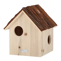 Esschert Design Eichhörnchenhaus mit Rindendach - Tierart: Eichhörnchen - Produkttyp: Futterstelle - Material: Holz