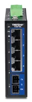 TRENDnet 5-Port Hardened Industrial Gigabit DIN-Rail Switch