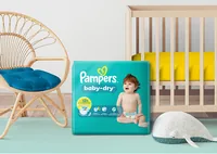 Pampers Windeln Baby Dry Grösse 3 - Packungsgrösse: 34 Stück - Packungsart: Monatsbox - Produkttyp: Normale Windeln - Detailfarbe: Weiss - Grösse Windeln: 3 - Waschbar: Nein
