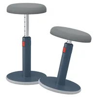 Leitz Ergo Cosy Active Sitz und Stehhocker Grau - Material: Wolle - Belastbarkeit: 110 kg - Sitzhöhe: 79 cm