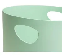 Exacompta Papierkorb Ecobin AutentiK, 15 l, Salbeigrün - Fassungsvermögen: 15 l - Höhe: 33.5 cm - Anzahl Behälter: 1 - Material: Recycling-Kunststoff - Detailfarbe: Salbeigrün - Form: Rund