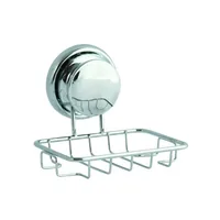 MSV Seifenschale Silber, Metall - Wandmontage: Nein - Befestigung: Saugnapf - Utensilienhalter Typ: Bad Utensilienhalter - Detailfarbe: Silber - Detailmaterial: Metall - Grundmaterial: Metall