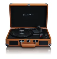 Lenco TT-10 Belt-drive audio turntable Black, Brown, Stainless steel Automatic
