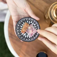 Lunasol Schale Basic Levante Ø 7.8 cm, 6 Stück, Schwarz/Weiss - Material: Porzellan - Unterteilungsmöglichkeit: Nein - Detailfarbe: Schwarz - Set: Ja - Form: Rund