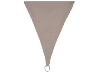 Perel Sonnensegel 360 cm, Dreieck - Tiefe: 360 cm - Breite: 360 cm - Detailfarbe: Grau - Braun - Form: Dreieckig