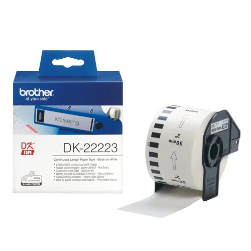 BROTHER Endlos-Etiketten Film weiß f. QL-xxxx   30,48m x 50mm