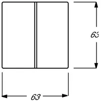 BUSCH JAEGER BJ 1785-84 Abdeckung f.Serien-Wechsel- Schalter future linear studioweiß