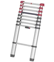 Hailo Teleskop-Anlegeleiter T80 Flexline 260 9 Stufen - Höhe: 94 cm - Belastbarkeit: 150 kg - Produkttyp: Anlegeleiter - Anzahl Stufen: 9 ×
