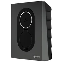 Zaptec Ladestation GO Rock Grey - Stromstärke: 32 A - Energiezähler: Ja - Schutzeinrichtung: FI Typ B mit DC Schutz - Anschlusstyp: Steckdose Typ 2 - Schnittstellen: NFC - RFID - SIM - Ladeleistung: 22 kW