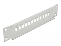 DeLOCK 10″ Fiber Optic Patch Panel 12 Port for SC Simplex / LC Duplex 1U grey