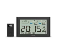 Hama Wetterstation Sylt mit Außensensor, Funk schwarz 222216