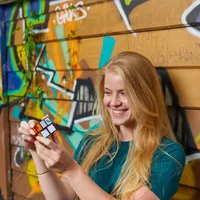 Rubik’s Cube, The Official 2x2 Cube, Mini Problem-Solving Brain Teaser, Classic Color-Matching Puzzle, Fidget Toy, Sensory Puzzle for Adults, Teens, Kids, for Ages 8 & Up