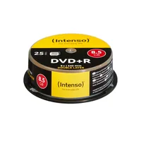 1x25 Intenso DVD+R 8,5GB 8x Speed, Double Layer Cakebox