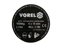 VOREL CHAIN WINCH 1T 80751
