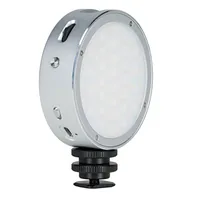 Godox Videoleuchte R1 Round RGB Mini - Farbtemperatur Kelvin: 2500 bis 8500 K - Lichtfarbe: Kaltweiss/Tageslichtweiss (KW) - Neutralweiss (NW) - Warmweiss (WW) - Farbe: Schwarz