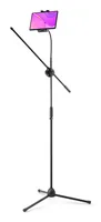 Vonyx Bodenstativ MS10TH - Gewicht: 1.85 kg - Material: Metall - Detailfarbe: Schwarz - Höhenverstellbar: Ja - Stativ-Bauart: Bodenstativ