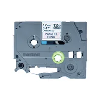 PTOUCH Band, laminiert schw/rosa pa TZe-MQE31 PT-DV600VP 12 mm