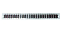EFB Bestckte Frontblende mit 24 x SC Duplex Kupplung OM4 vertikal, grau