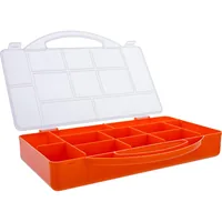 InLine Kleinteilebox - 11 Fächer - Abmessungen: 271x186x40mm - orange