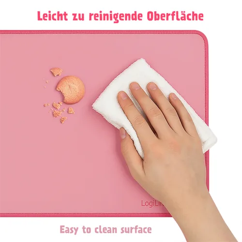 Logilink 70x30 cm XXL Schreibtischunterlage, pink