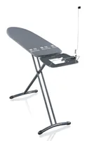 Leifheit Bügeltisch Airboard Express M Black 120 x 38 cm - Bügelbrettbezug: Baumwolle (CO) - Ausstattung: Dampfstationsablage - Höhenverstellbar: Ja - Breite: 38 cm - Detailfarbe: Grau - Länge: 120 cm