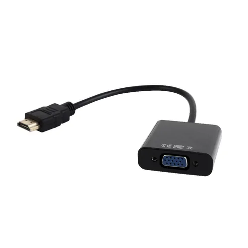 Gembird A-HDMI-VGA-03 video cable adapter 0.15 m HDMI Type A (Standard) VGA (D-Sub) Black