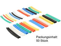 Schrumpfschlauch-Set farbig 50-teilig