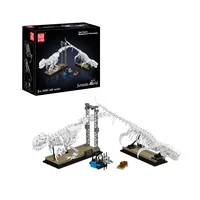 Mould King Mosasaurus und Velociraptor Dinosaurier-Fossilienskelette - Anzahl Teile: 1418 Teile - Altersempfehlung ab: 8 Jahren - Kategorie: Dinos - Material: Kunststoff