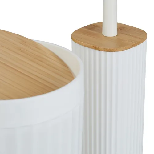 Relaxdays Badezimmer Set 6 pc(s) Bamboo, Plastic