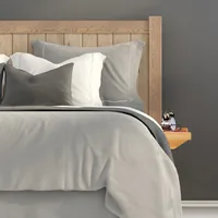 relaxdays Bettablage zum Anklemmen Nature - Materialtyp: Holz - Material: Holz - Detailfarbe: Nature - Produkttyp: Aufbewahrungskiste