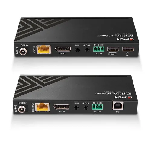 LINDY 150m Cat.6 Displayport USB KVM HDBaseT Ext IRRS232