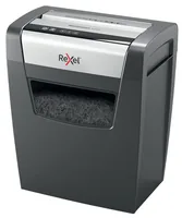 Rexel Aktenvernichter Momentum X312 P-3, 12 Seiten - Vernichtbare Aktentypen: Papier - Büroklammern - Schnittart: Partikelschnitt - Sicherheitsstufe: 3 - Schnittausgabe: 5 x 42 mm - Blattkapazität: 12 Seiten - Zufuhrautomatik: Nein