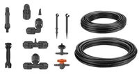 GARDENA Start-Set Tropfbewässerung für Hochbeete Micro-Drip-System - Bewässerungsart: Komplett-Set - System Teil: Micro-Drip-System - Detailfarbe: Grün - Türkis - Weiss