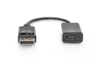 Digitus AK-340415-002-S video cable adapter 0,2 m DisplayPort HDMI Typ A (Standard) Schwarz